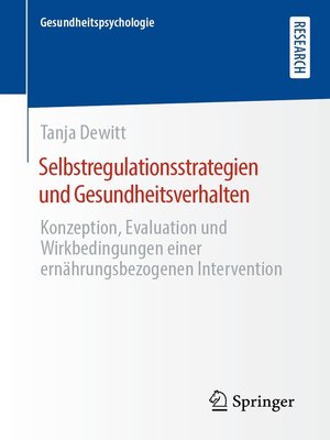 cover image of Selbstregulationsstrategien und Gesundheitsverhalten